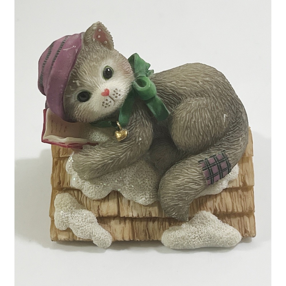 Calico Kittens Figurine UP ON THE ROOFTOP Figurine 542547 1999